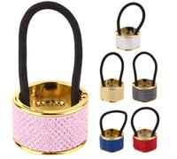 CIYODO 6pcs Elastic Hair Tie Ponytail Holder Cuff Delicate Design Safe to Hair Not Easy to Break for Women at Birthday Party or Family Photo Props