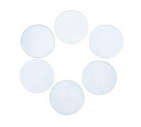 CIYODO 6pcs Glass Optical Convex Lenses with Polished round Edges and Scratch-resistant Surface, Double Convex Concave Design for Science Education and Classroom Optical Experiments