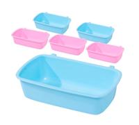 CIYODO 6pcs Hamster Bowls Hanging Feeder Food and Water Containers for Small Pets for Hamster Chinchilla Guinea Pig Compact and Hygienic Design