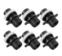 CIYODO 6pcs Inflatable Boat Air Valve Adapter Set with Screw-on Pump Nozzle Replacement for Kayak and Paddleboard, Pvc Material, Fast Inflation and Portable Design for Water Sports
