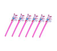 CIYODO 6pcs Inflatable Horse Stick Balloons Fun Cartoon Horse Decorations for Birthday Parties Engaging Party Favors for Playtime and Celebrations