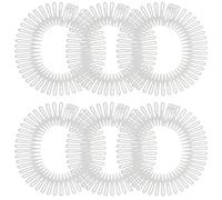 CIYODO 6pcs Instant Styling Comb Stretch Hair Clip, Plastic Circular Stretch Comb Hairband, Ultra, All-day Hold, for Women, Important Meetings, Everyday Grooming