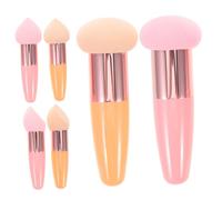 CIYODO 6pcs Makeup Blender Sponge with Handle for Liquid and Powder Foundation Soft Cosmetic Applicator Puff for Smooth Blending Reusable Beauty Sponges for Wet and Dry Use
