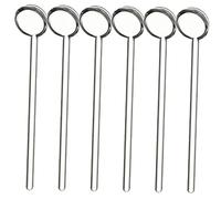 CIYODO 6pcs Mini Glass Coffee Spoons Delicate Espresso Stirring Spoons for Sugar Tea Milk Desserts Multi Function Transparent Borosilicate Teaspoons for Home Party Use