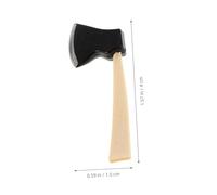 CIYODO 6pcs Miniature Wooden Garden Tools Set with Handle for Dollhouse Gardening Roleplay and Halloween Party Favors Portable Doll House Accessories