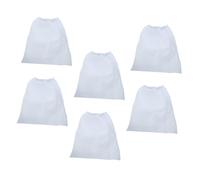 CIYODO 6Pcs Nail Dust Collector Bags Non-woven Elastic Band Design Capacity for Manicure Vacuum Cleaner Nail Art Dust Suction Collector Suitable for Salons