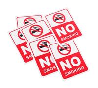 CIYODO 6pcs No Smoking Signs Fire Safety Warning Plaques with Bold Graphics for Offices Hotels Restaurants and Promote Healthy Environments and Fire Prevention