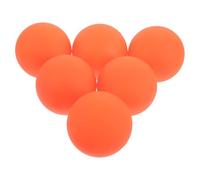 CIYODO 6pcs Orange Pvc Roller Hockey Balls for Outdoor Use 2.6" Sturdy Inline Street Hockey Balls with Consistent Puck Movement and Precise Passing on Concrete and City Surfaces