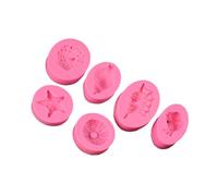 CIYODO 6pcs Pink Ocean Series Silicone Cake Baking Molds Food-Grade Pearl Conch Seashell Biscuit Moulds for Handmade Party Desserts Easy-Clean Non-Toxic Baking Tool