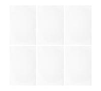 CIYODO 6pcs Plastic Embroidery Canvas Sheets 30x20cm White Plastic Mesh Grid Layout for Hand Stitch Convenient and Versatile Use in Studios and Sewing Projects