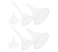 CIYODO 6pcs Plastic Laboratory Funnels Lightweight PP Funnels for Bottle Filling Versatile Lab Use in Chemistry Biology Medical Experiments and Compact Design