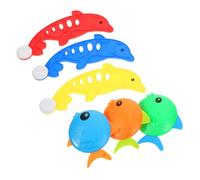 CIYODO 6pcs Pool Diving Plastic Dolphin Fish Underwater Swim Training for Safe Summer Fun and Skill Development