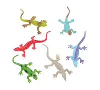 CIYODO 6pcs Realistic Lizard Toys Colorful Plastic Simulation Reptile Figurines for Boys and Girls Fun Animal Decoration and Educational Play