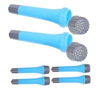 CIYODO 6pcs Simulation Microphone Prop Plastic Pretend Play Microphones for Birthday Party Karaoke Cosplay Costume Engaging Role Play and Performance Fun