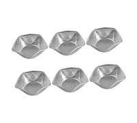 CIYODO 6pcs Star-Shaped Cake Mold Non-Stick Anodized Baking Pudding Jelly Molds DIY Kitchen Bakeware Lightweight Easy Demould for Oven Dishwasher Refrigerator