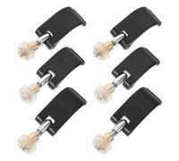 CIYODO 6Pcs Trekking Pole Locking Clips External Lock Handle with Nut Screws for Hiking and Mountaineering Walking Sticks, Compatible Replacement Clamps for 14Mm, 16Mm, 18Mm Poles