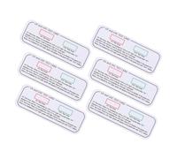 CIYODO 6pcs Uv Card Test Cards Portable for Test Area and Bearded Dragon Accessories