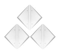 CIYODO 6Pcs White Triangle Foosball Table Edge Protectors Plastic Table Replacement Parts for 8-Rod Foosball Machines for Game Room and Party