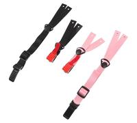 CIYODO 6pcs Y-shape Helmet Chin Straps Adjustable Safety Hard Hat Bands for Construction Workers Pressure-reducing Soft Lightweight Design Black and Pink