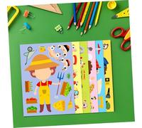 CIYODO 6sets Interactive Career Dress Up Puzzle Stickers for DIY Educational Sticker Kits for Family Bonding Cognitive Development Fine Motor Skills School Activities and Parties