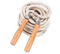 CIYODO 7-Meter Wooden Handle Skipping Rope for 5-7 Adults and, Thickened Group Jump Rope for Fitness, Physical Education and Outdoor Exercise