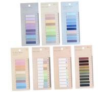 CIYODO 7 Sheets Practical Guided Reading Strips Colorful Transparent Note Bookmarks for Students Teachers Highlighting Text Use Portable Reading Stickers