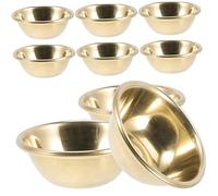 CIYODO 7pcs Meditation Yoga Burning Incense Bowl Temple Brass Cup Buddhist Offering Water Cup Decorative Worship for Ritual Scenario