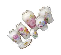 CIYODO 7pcs Miniature Ceramic Vase for Dollhouse Decoration Tiny Flower Vase Models for Mini House Scenes Premium Quality Mini for Home Decor