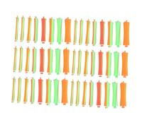 CIYODO 8 set Cold Wave Hair Perm Rods with Elastic Bands Lightweight Plastic Curlers for DIY Hairdressing Styling Salon Home Use