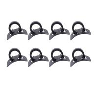 CIYODO 8 Sets Aluminium Alloy Bicycle Cable Clip with Adhesive Seat, Smooth Surface Derailleur Guide Clamp for Bike Tube Routing, Easy to Carry, for Riding and Bicycle Scene