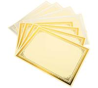 CIYODO 8 Sheets Printable Honor Certificate Paper Blank Diploma Sheets with Metallic Silver and Gold Foil Borders for School Awards and Recognition