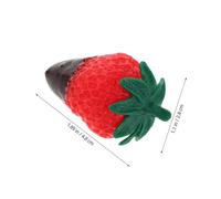 CIYODO 8pcs Artificial Strawberries Realistic Chocolate-dipped Fake Fruits for Cakes Photo Props Party Decor Easy-clean Lifelike Simulation Fruit Ornaments
