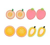CIYODO 8pcs Bath Sponges Fruit Shape Body Scrubbers Soft Shower Sponge for Boys and Bathing Balls for Gentle Full Body Cleaning