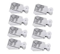CIYODO 8pcs Bees Rearing Cup Bee Breeding Cage Beekeeping Frame Tool Kits Queen Clip Silver