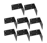 CIYODO 8pcs Black Heavy Duty Metal Corner Brackets for Planter Boxes Thick Stainless Steel Shelf Angle Braces for Raised Garden Beds Wall Corner Shelf Support for Indoor Outdoor Plant