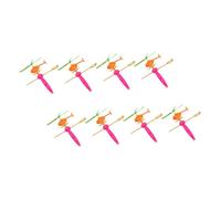 CIYODO 8pcs Flying Creative Helicopter Playthings for Color Smooth Edges for Enhancing Coordination Skills Random Color