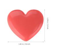 CIYODO 8pcs Heart-shaped Refillable Lipstick Container Set with Mirror, Aluminum Palette Compact Makeup Storage Boxes for Travel and Vanity, Pink Red Rose Coral Colors