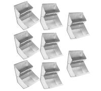 CIYODO 8pcs Metal Rabbit Feeders for Small Animal Cages - Outdoor Iron Bunny Hay Feeders with 12cm Feeding Boxes, Cage Food Dispensers for Hamsters, Rabbits, and Small Pets