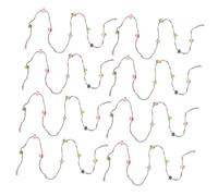 CIYODO 8pcs Miniature Christmas Garland for Dollhouse Realistic Xmas Wreath with Berries Holiday Decor Accessories for DIY Mini Model Fireplace and Village Scene