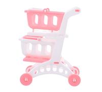 CIYODO 8pcs Miniature Grocery Cart Play Dual Storage Shopping Trolley Lightweight Pretend Play Supermarket for Boys