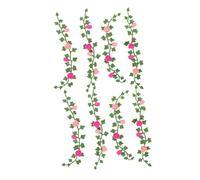CIYODO 8pcs Miniature Rose Vines for Dollhouse Garden Scene DIY Decoration Realistic Floral Accents Micro Landscape Accessories for Model Railway and Doll Display