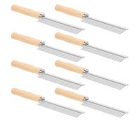 CIYODO 8pcs Pet Grooming Rake Comb with Handle Detangler Brush for Dogs and Cats Hair Knot Removal Non-slip Grip Lightweight and Portable for Shedding Cleaning and Mat Untangling