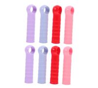 CIYODO 8pcs Plastic Broom Handle End Caps Replacement Dustpan Grips Comfortable Ergonomic Sleeves Easy to Install for Mop Broom Cleaning Tools