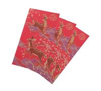 CIYODO 8Pcs Printed Money Envelopes with Classical Bronzing Design for Lunar Year Festival Sturdy Red Packet Bags for Prosperity Joy and Blessings Gift Giving