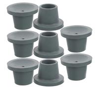 CIYODO 8pcs Rubber Feet Caps for Shower Chair and Bedside Commode Seat Non-Slip Replacement Foot Pads with Fit for Bath Bench Toilet Seat Leg Tips Shock Absorbing and Floor Protecting