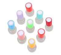 CIYODO 9 Pcs Teaching Clock Stamps Pre-Inked Telling Sealers for Students Learning Analog Digital Recognition Classroom Use Random Color