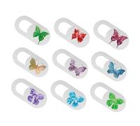 CIYODO 9pcs Privacy Cover Slide for Laptop Webcam Butterfly Pattern Easy Adhesive Install Webcam Cover Blocker Security and Peace of Mind