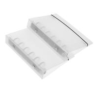 CIYODO A5 6 Hole Ring Binder Notebook Cover 2Pcs with Waterproof PP Frosted Cover and Elastic Strap, Sturdy Document Folder Organizer Suitable for Home and Office