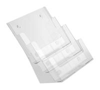 CIYODO Acrylic Literature Organizer Three-Layer Desktop File Holder Hanging Storage Rack for Office A4 Documents 245x160x320mm