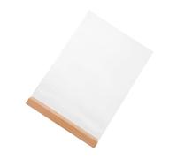 CIYODO Acrylic Menu Holder with Wooden Base Acrylic Card Display Stand for Restaurant Signs Multi-Functional Tabletop Sign Holder for Menus Notices and Photos